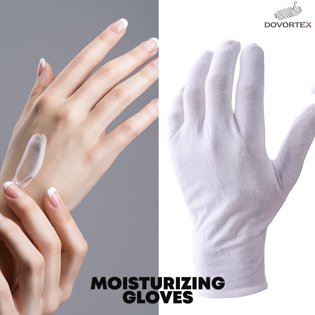 DOVORTEX cotton gloves for inspection protect items while keeping hands clean.