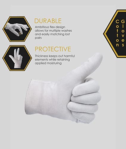 DOVORTEX soft breathable cotton gloves prevent overheating during wear.