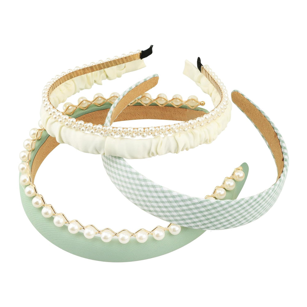 DOXISHRUKY floral headband blue-white sideview with feminine charm
