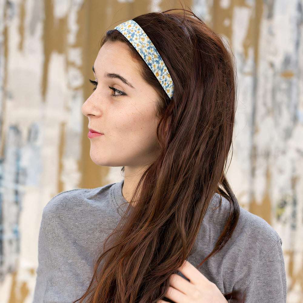 DOXISHRUKY blue headband set complements many outfits