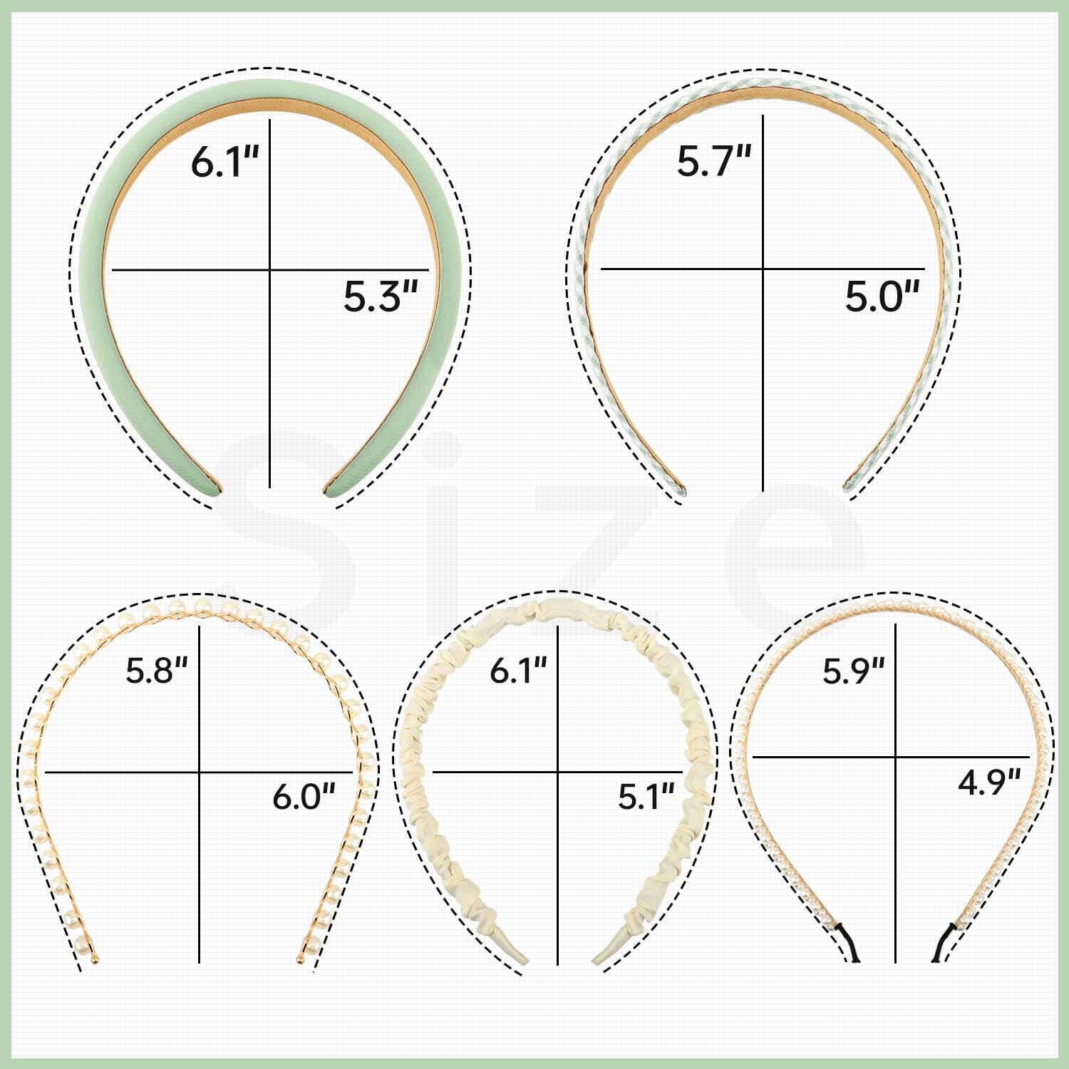 DOXISHRUKY wide headband blue-white comfort reduces pressure during wear