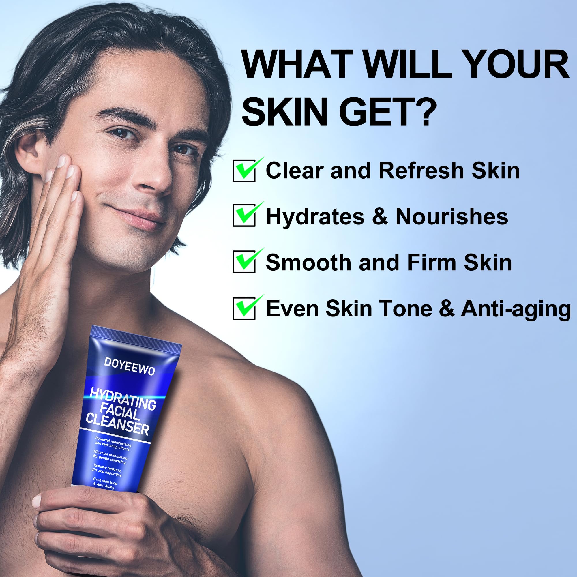 DOYEEWO kit cuidado piel masculino para rutina diaria eficiente