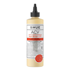 dpHUE ACV Hair Rinse Lite bottle, compact design for easy color-safe scalp cleansing