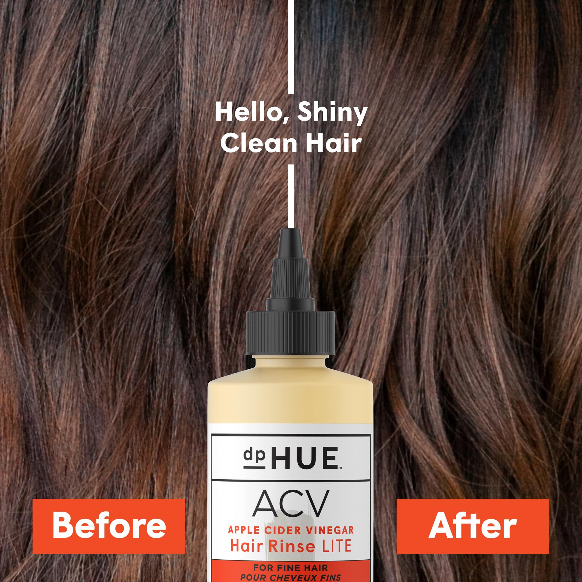 dpHUE ACV Hair Rinse Lite pour action ideal for post-workout rinse