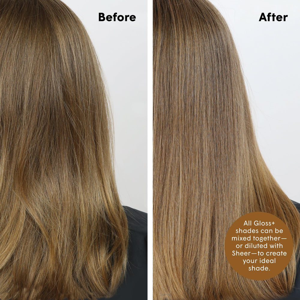 dpHUE Gloss+ Dark Blonde close-up showing vibrant, multi-dimensional color.