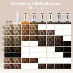 Applying dpHUE Gloss+ Black to damp hair for quick color boost