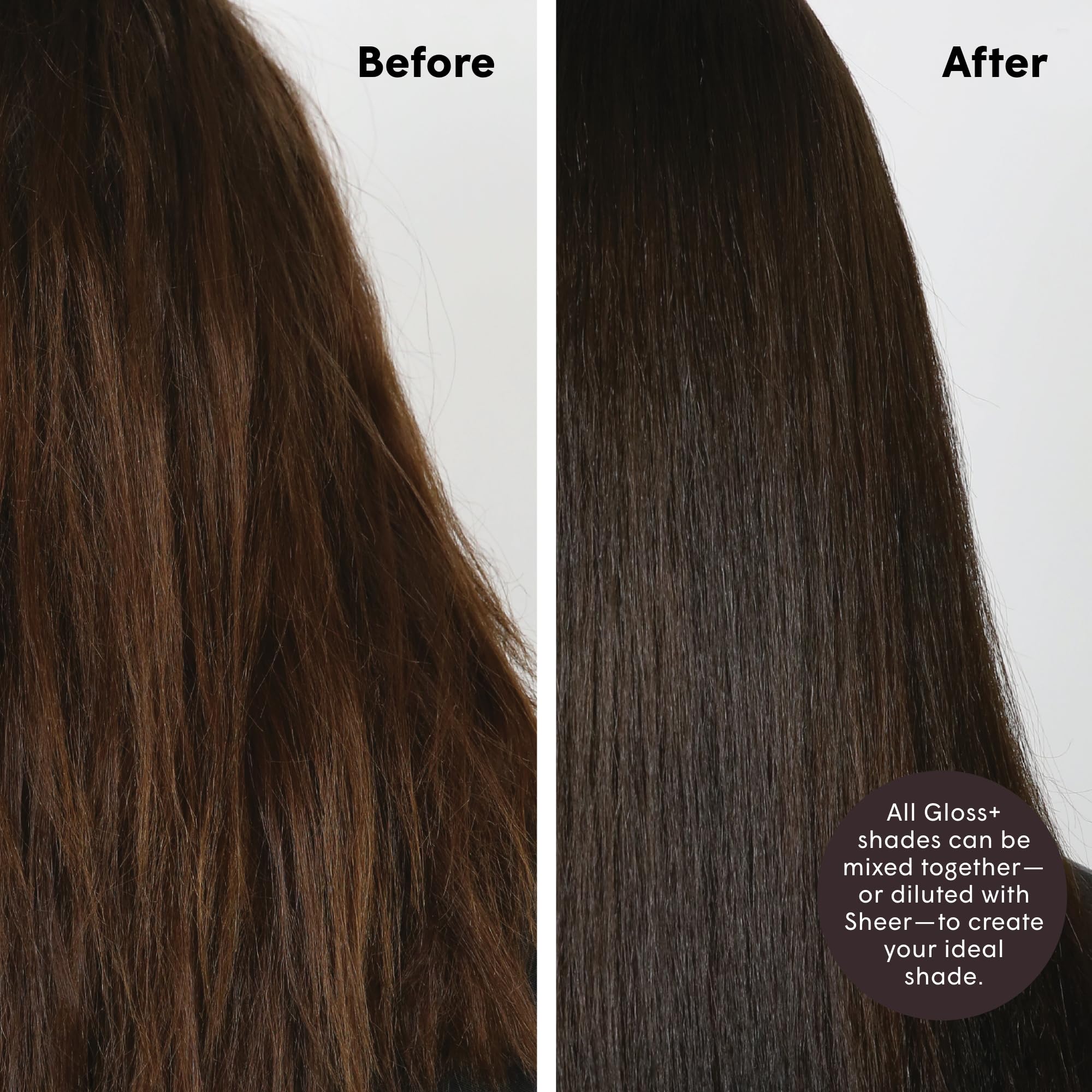 dpHUE Gloss+ Dark Brown close-up reveals creamy texture for even distribution.