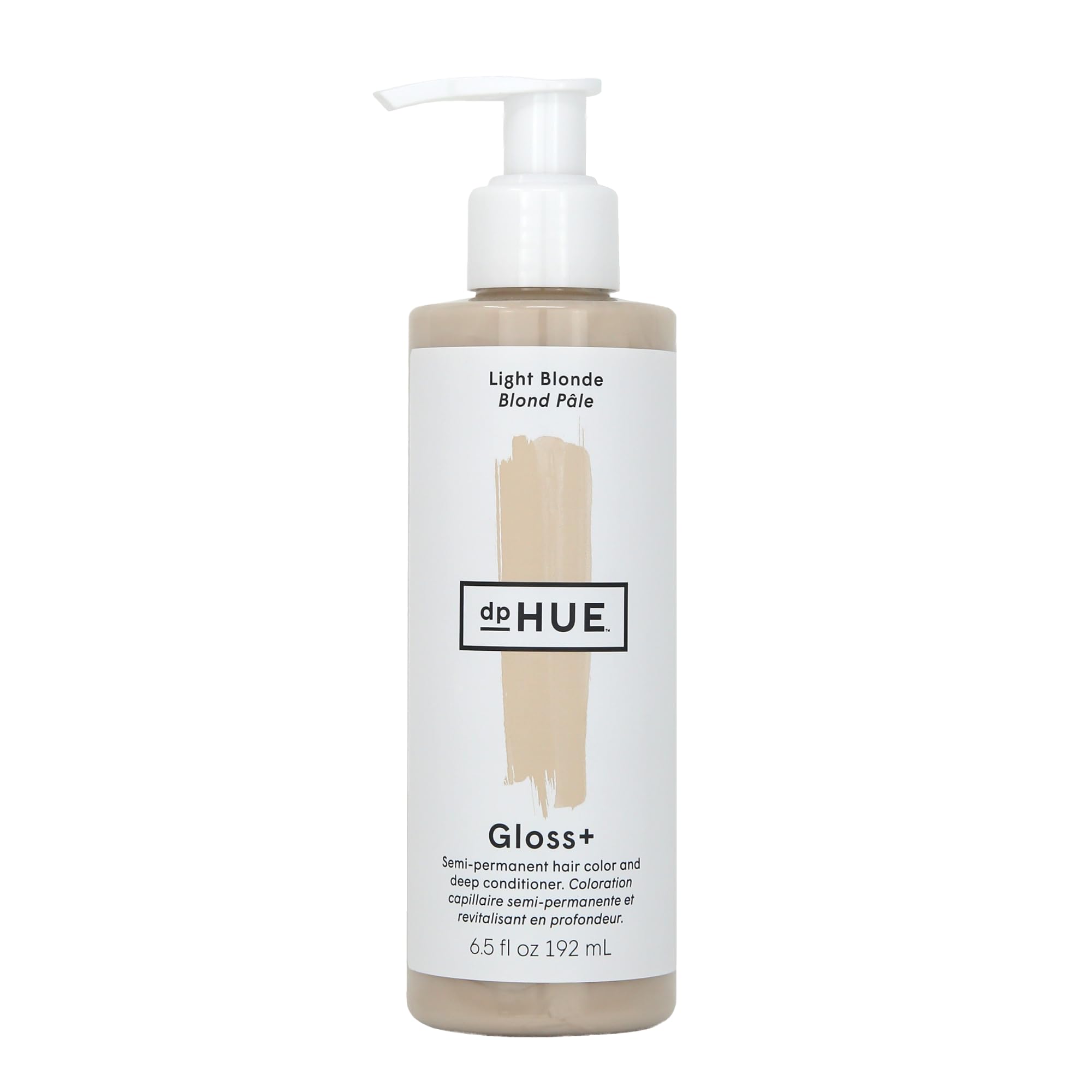 dpHUE Gloss+ Light Blonde bottle ready to refresh warm toned blondes with shine