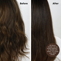 dpHUE Gloss+ Medium Brown damp hair application demonstrates easy, mess-free use