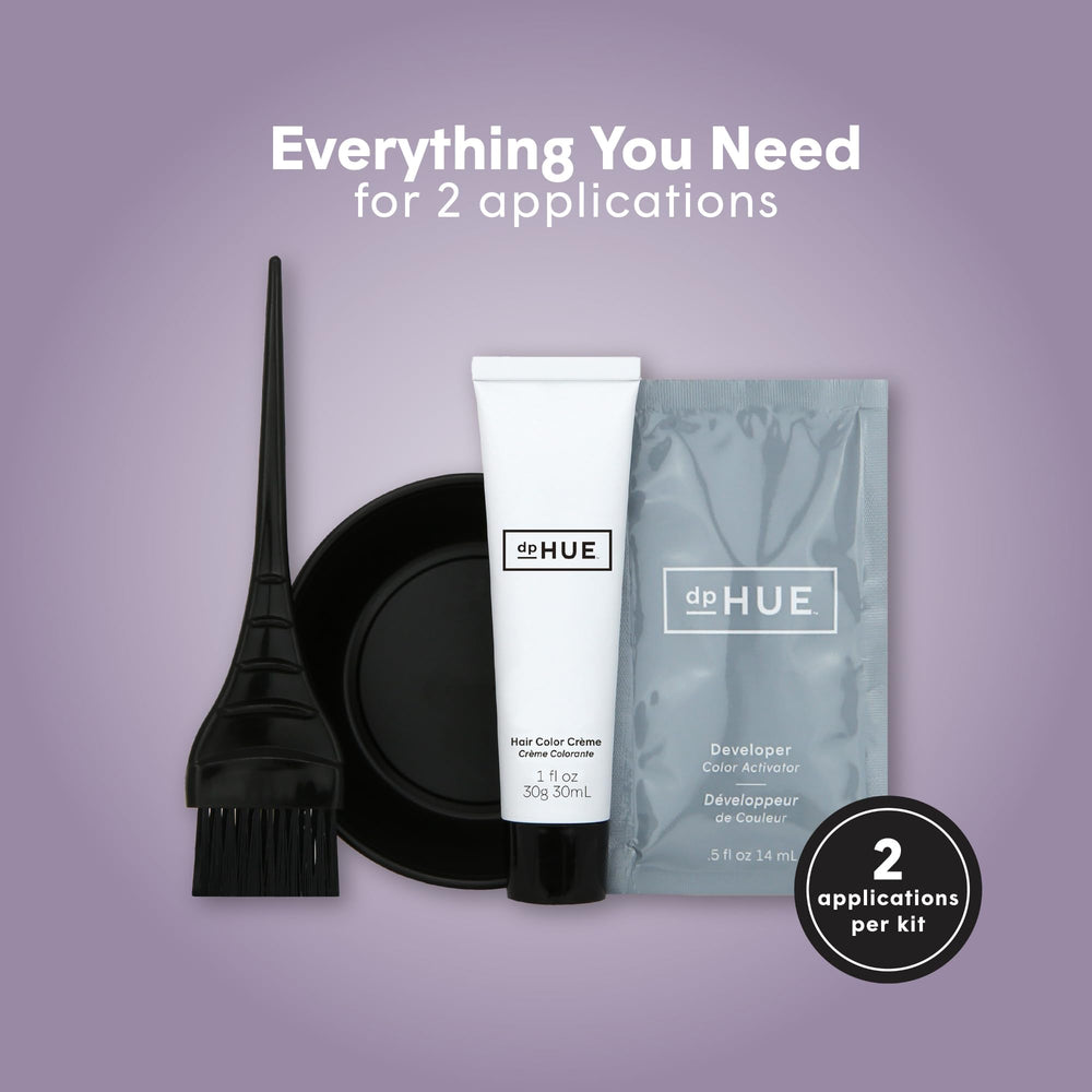 dpHUE Root Touch-Up Kit mixing bowl enables accurate mixing for full coverage