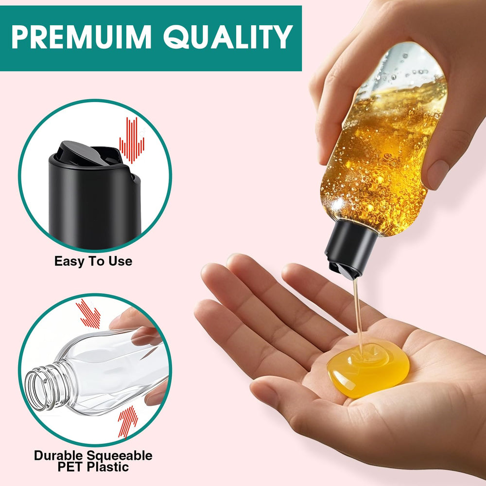 DPLASKA leak-proof disc cap bottle enabling precise portion control.