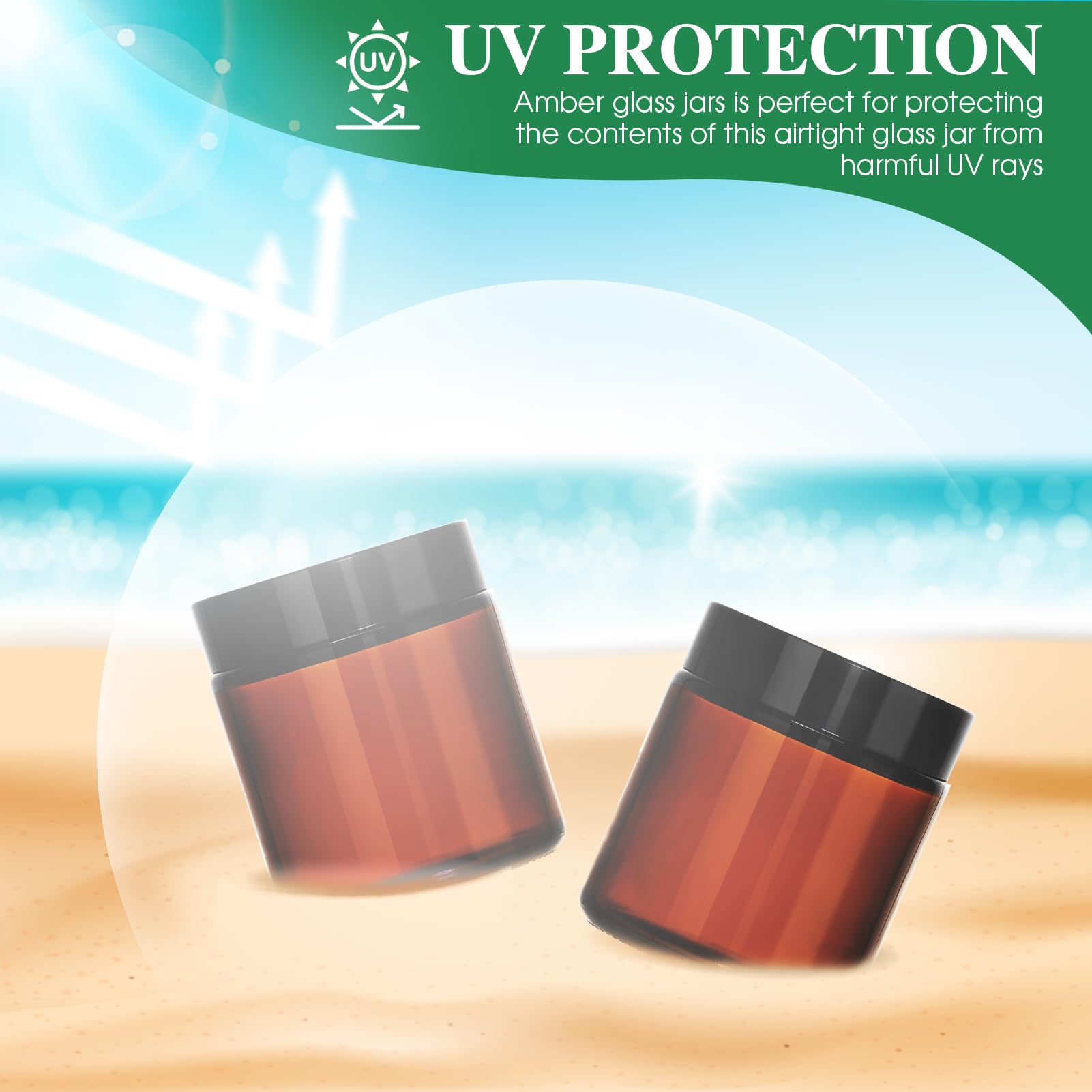 DPLASKA amber glass protected from light for content preservation