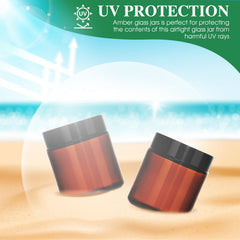 DPLASKA amber glass protected from light for content preservation