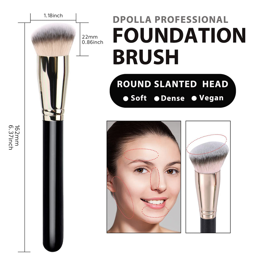 DPOLLA Angled Contour Brush 170 shapes facial contours with controlled precision