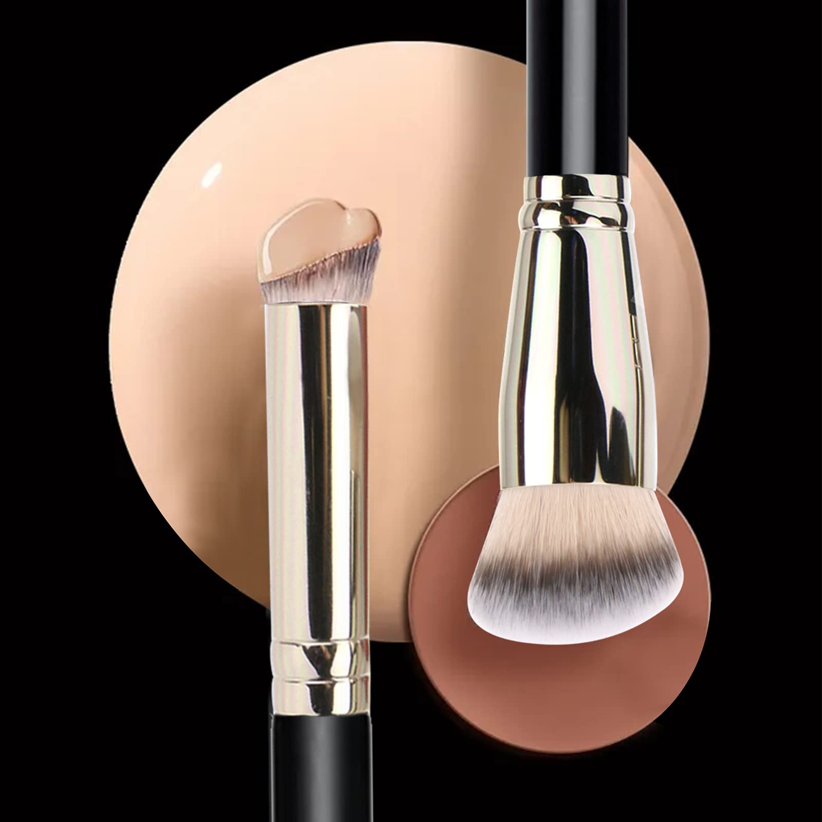 DPOLLA Ergonomic handle offers comfortable grip for precise makeup application