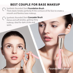 Dpolla Flat Top Foundation Brush delivers smooth, streak-free coverage