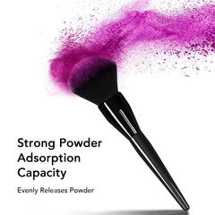dpolla Large Powder Brush applying cream foundation for seamless blend.