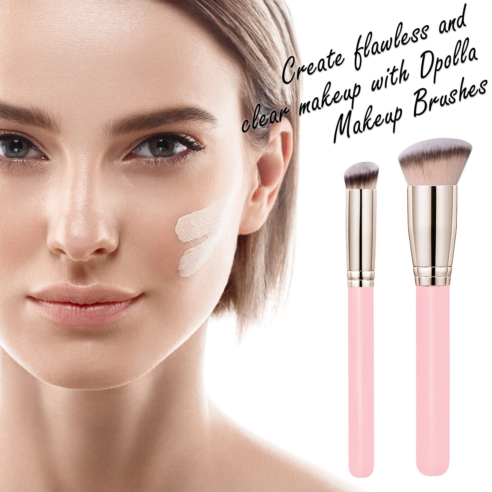 Dpolla Concealer Brush 270 ideal for hard-to-reach eye and nose areas