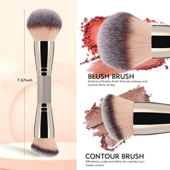 dpolla vegan synthetic bristles ensure gentle, durable makeup application
