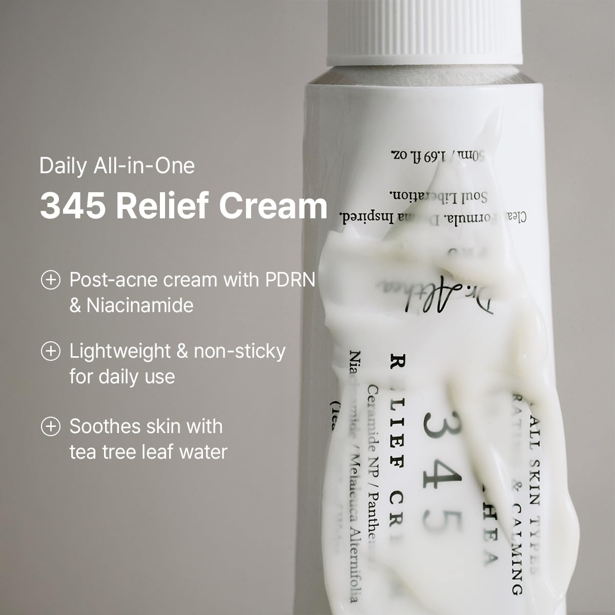 Mist spray bottle delivering light, long-lasting hydration by Dr.Althea.