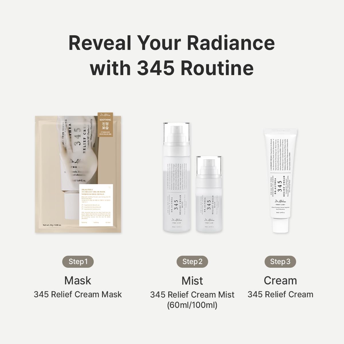 Compact packaging for Dr.Althea 345 Relief Duo on-the-go.