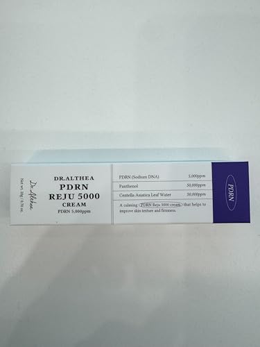 Texture close-up shows rich, fast-absorbing hydration from Dr.Althea Reju 5000.