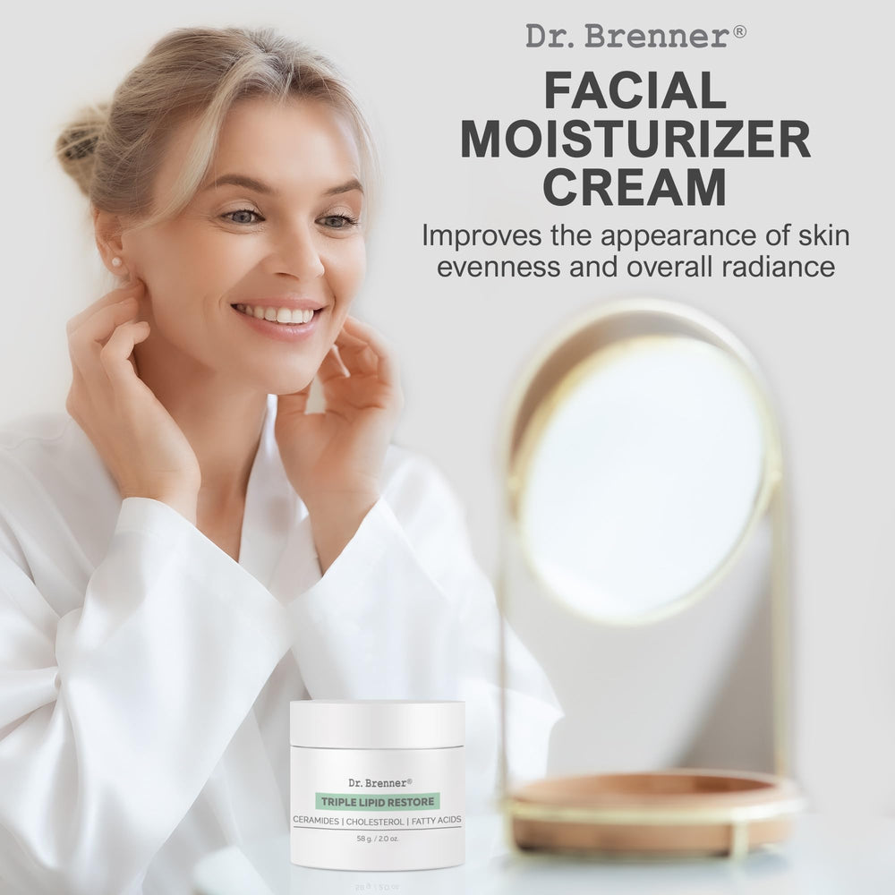 Dr. Brenner moisturizing ritual ready to apply for radiant-even skin.