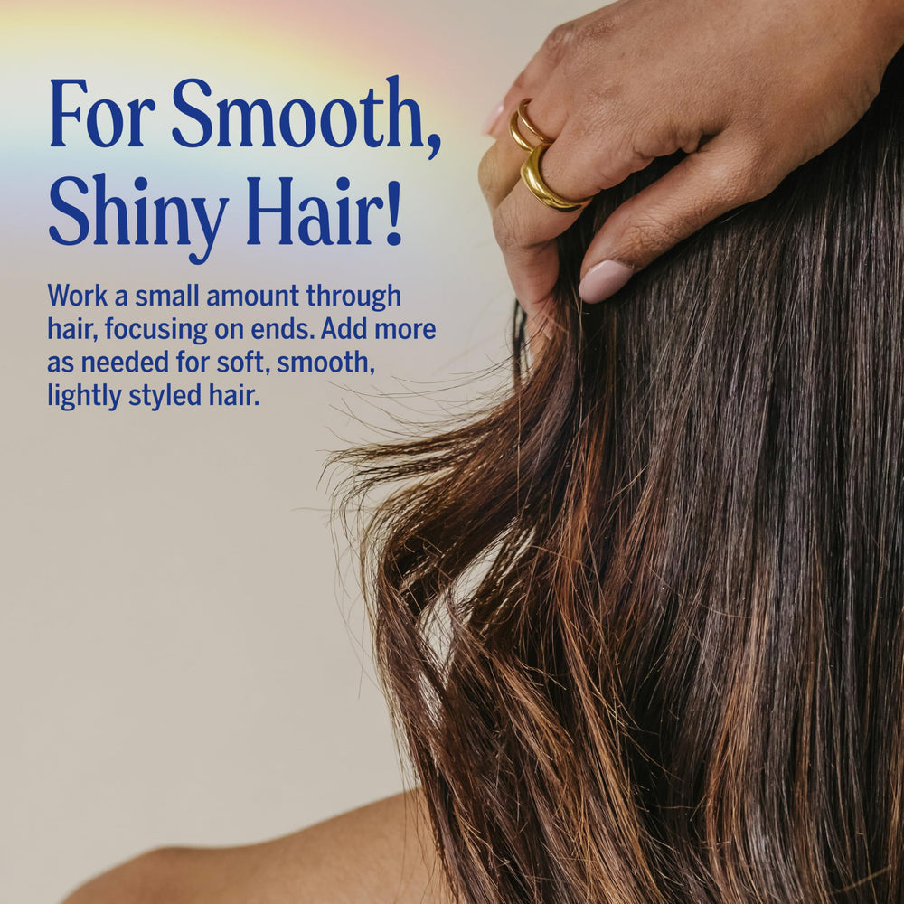 Aceites orgánicos de jojoba y cáñamo para hidratación capilar suave.