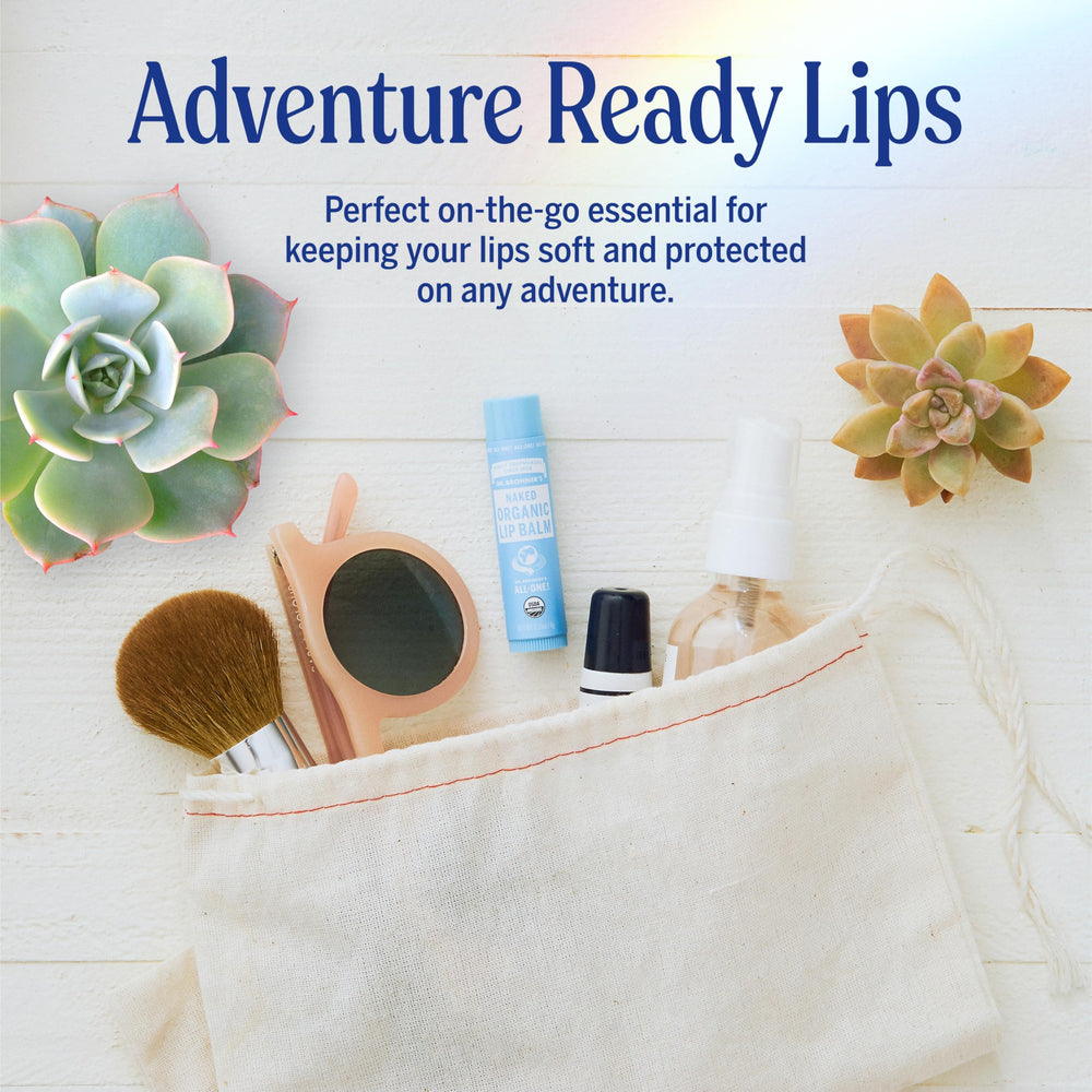 Dr. Bronner's Balsamo Labial para Invierno, textura rica y protección.
