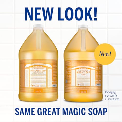 Dr. Bronner's Citrus lather close-up, rich foam for refreshing wash