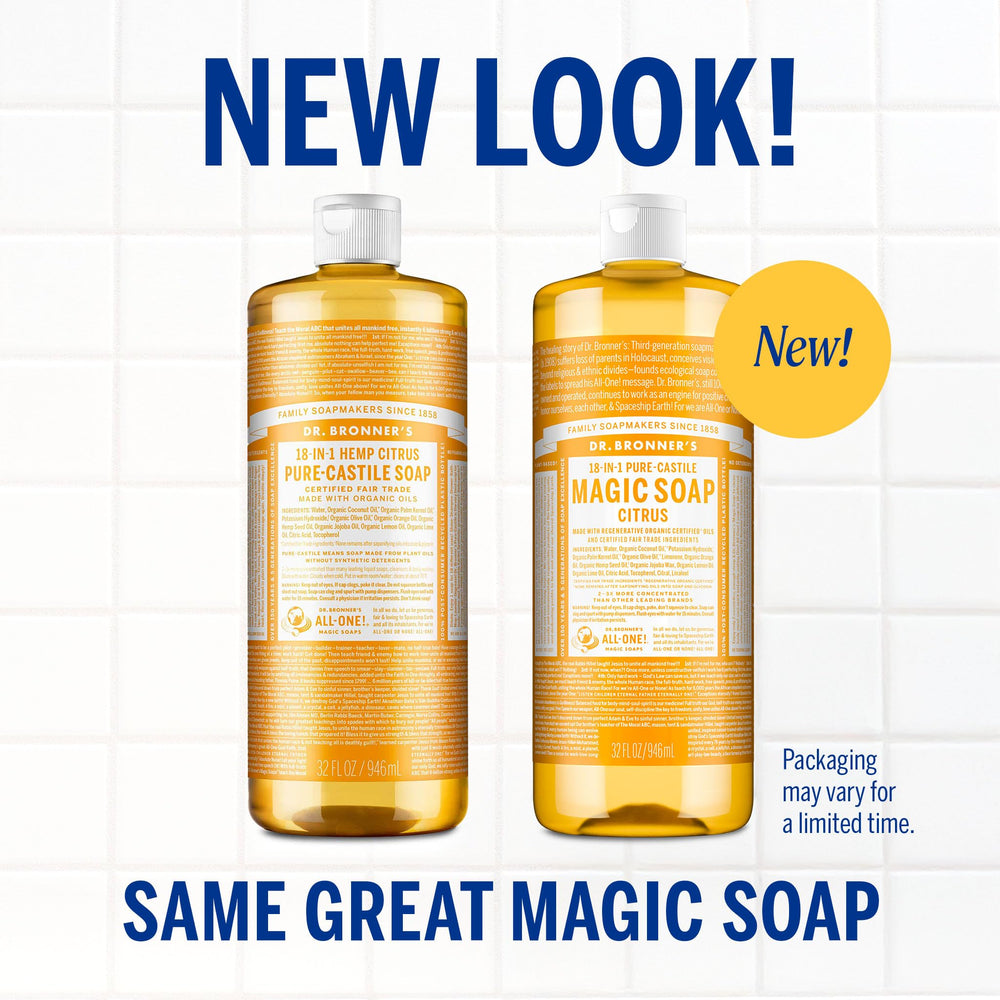 Dr. Bronner's Citrus rich-lather for body care and cleansing