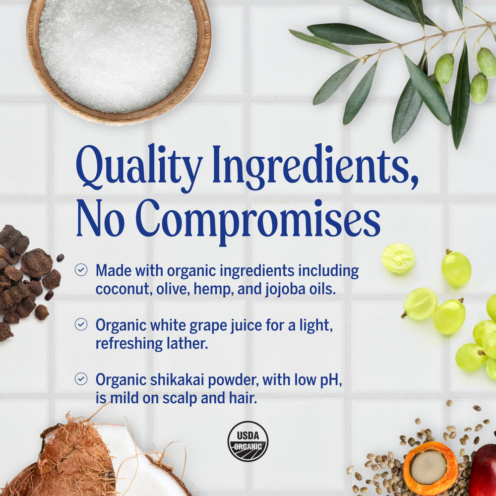 Dr. Bronner's Lemongrass soap label highlighting organic and fair trade ingredients