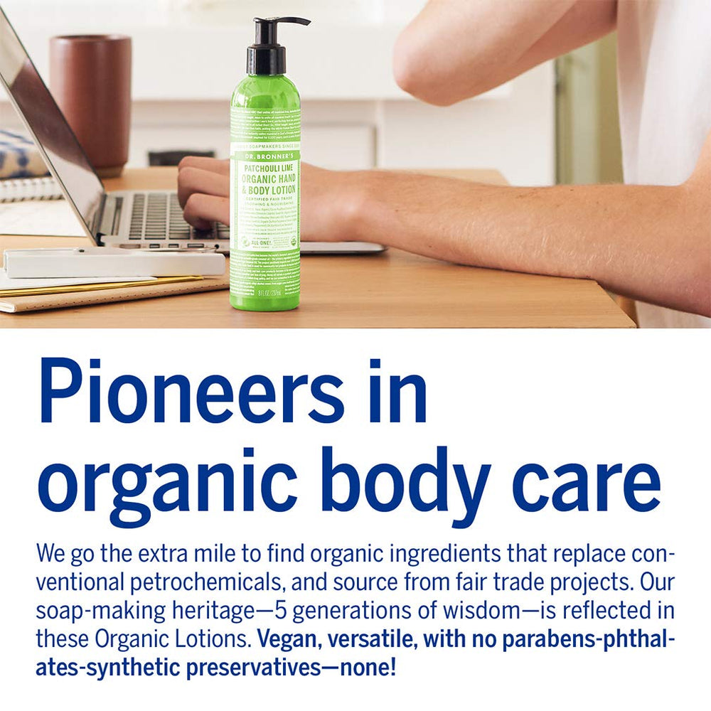 Ingredientes orgánicos clave de Dr. Bronner's para nutrir la piel.