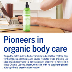 Ingredientes orgánicos clave de Dr. Bronner's para nutrir la piel.
