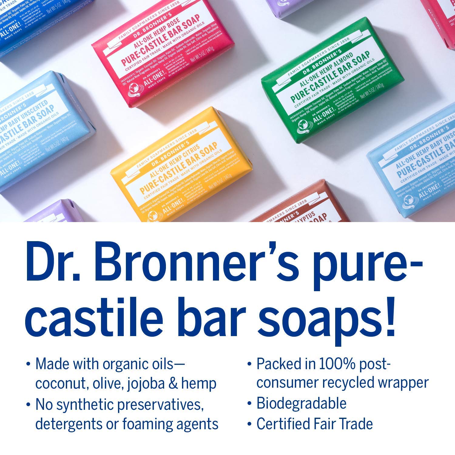 Dr. Bronner's Pure-Castile Magic Bar Citrus – zesty daily shower