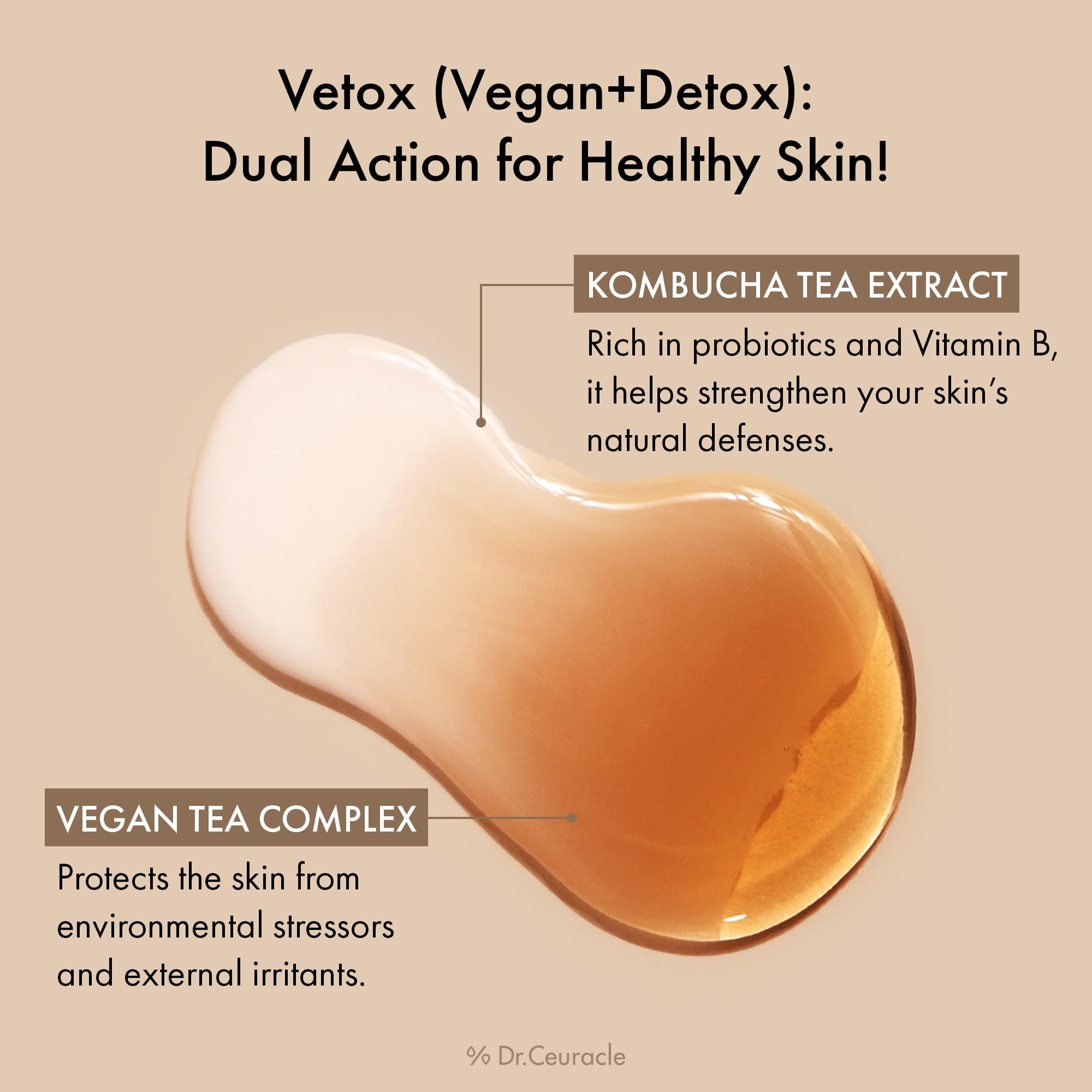 Product drop on hand demonstrates easy layering and quick absorption.