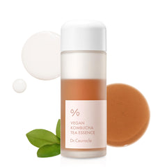 Dr.Ceuracle Vegan Kombucha Tea Essence bottle for balanced hydration on sensitive skin.