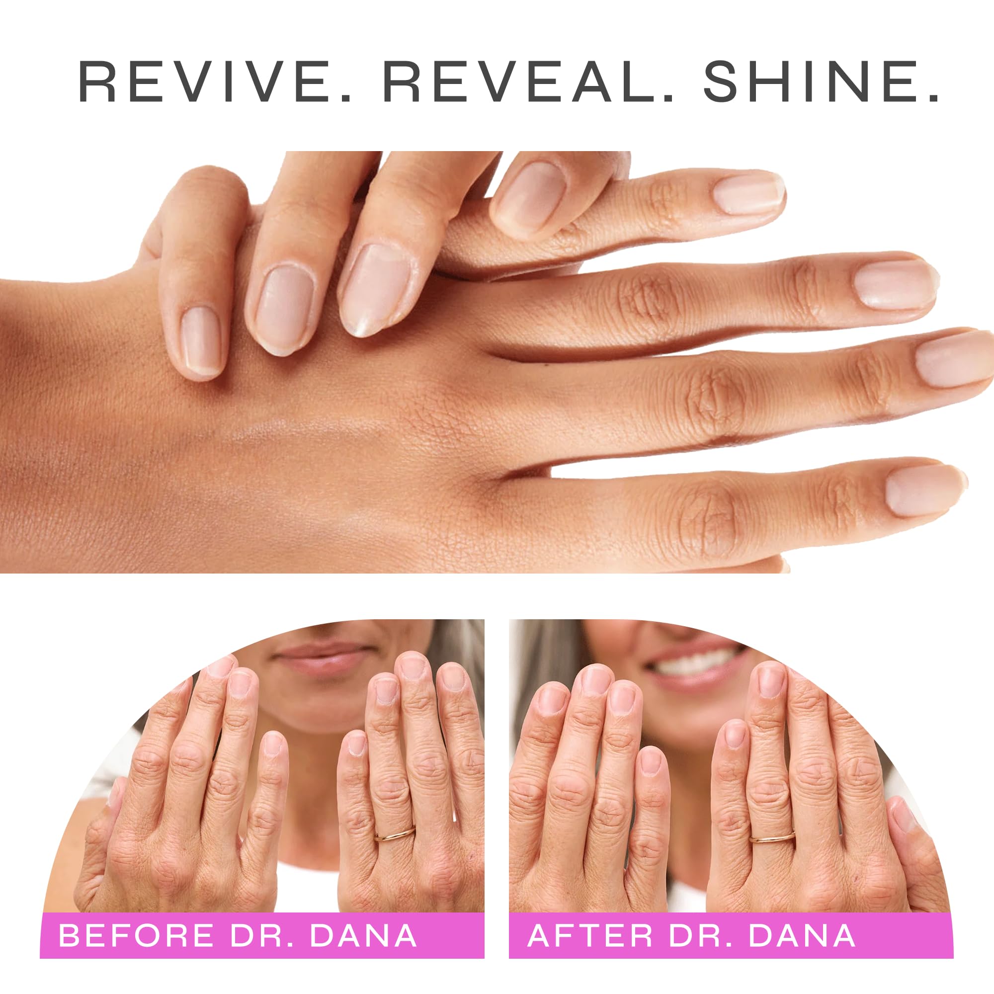 Dr. Dana Hydrator texture highlighting nail moisture and flexibility.
