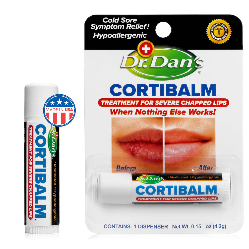 Dermatologist-developed Cortibalm concept illustration.