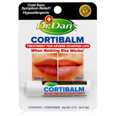 Dr. Dan's Cortibalm envase 1 unidad: ayuda a hidratar labios secos con uso diario.