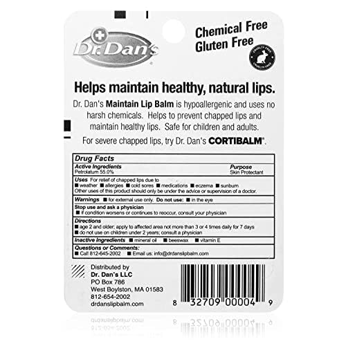 Cuidado pos-Cortibalm con Dr. Dan's Maintain para labios sanos