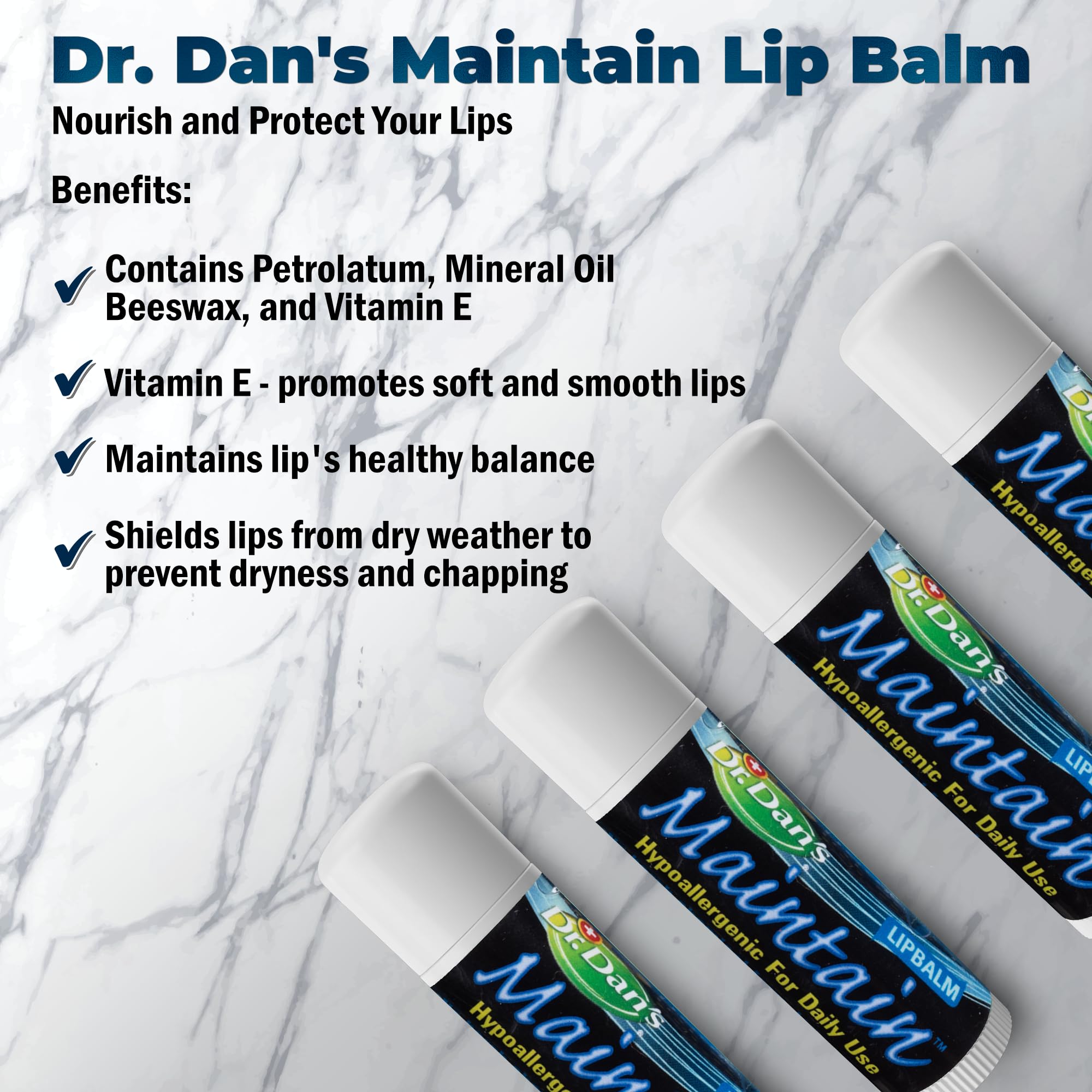Bálsamo Dr. Dan's Maintain, textura cremosa para hidratación suave