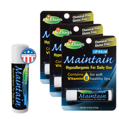 Dr. Dan's Maintain bálsamo labial en tubo, paquete ideal para uso diario