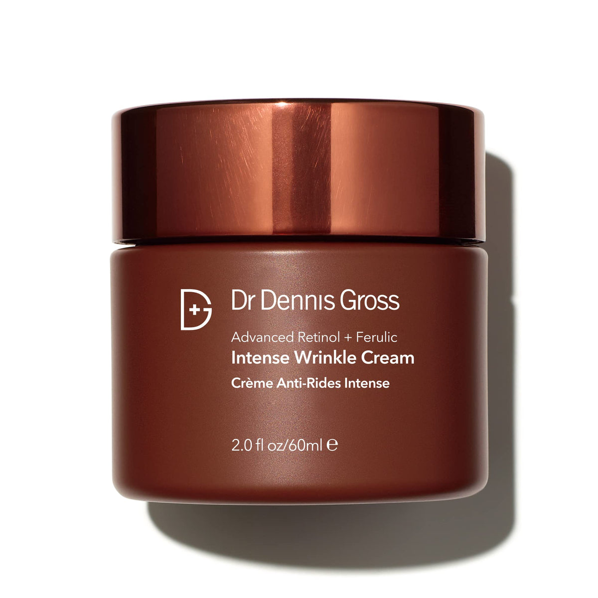 Dr Dennis Gross Advanced Retinol Ferulic jar close-up highlights creamy texture and hydration