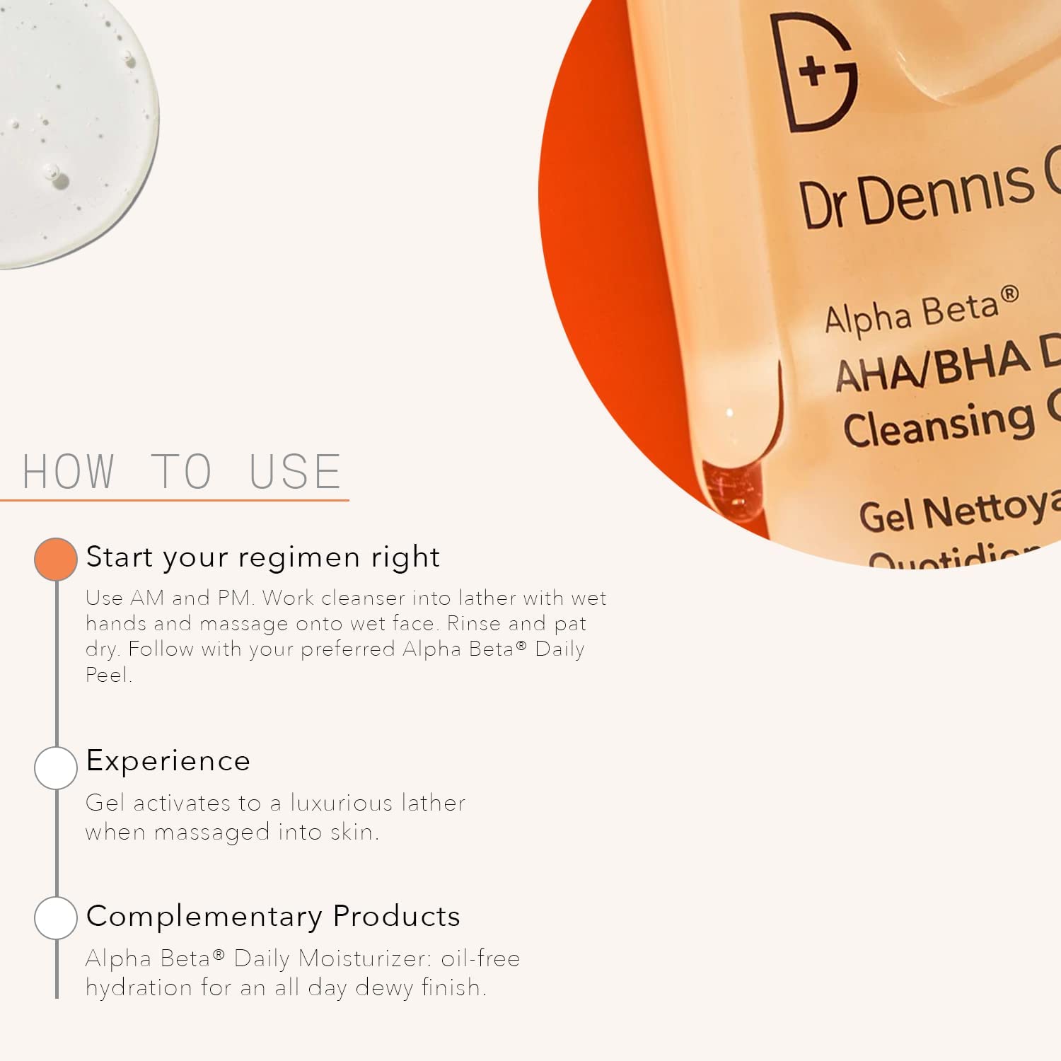 Dr Dennis Gross Alpha Beta Cleanser pore-clearing formula helps unclog pores.