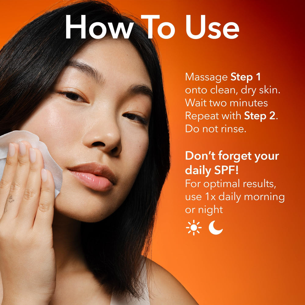 Aplicación suave de dos pasos para piel suave con Dr Dennis Gross Alpha Beta Universal Daily Peel