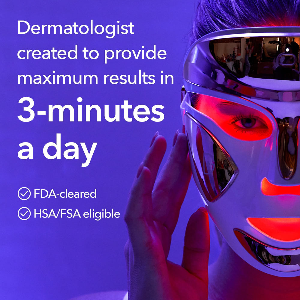 DRx SpectraLite FaceWare Pro red LEDs close-up for radiant look