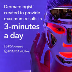 DRx SpectraLite FaceWare Pro red LEDs close-up for radiant look