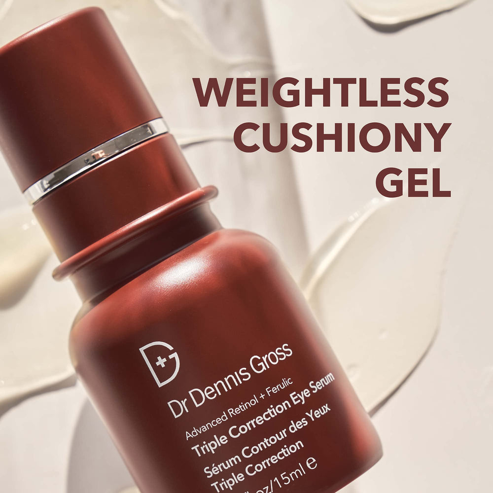 Translucent, lightweight serum swatch on wrist by Dr Dennis Gross