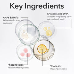 Encapsulated DHA delivers a natural-looking tan with buildable color